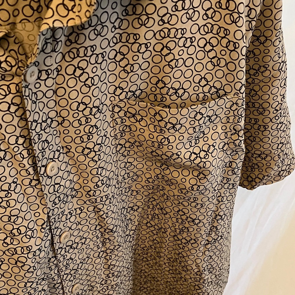 Nat Nast: Geometric Patterned Button Down Shirt- … - image 5